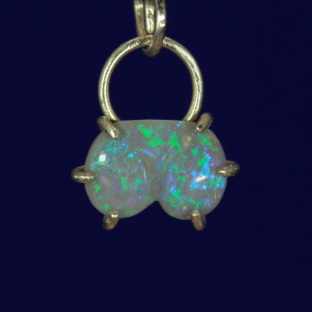 Blue Opal Booty charm - Once in a Blue Moon
