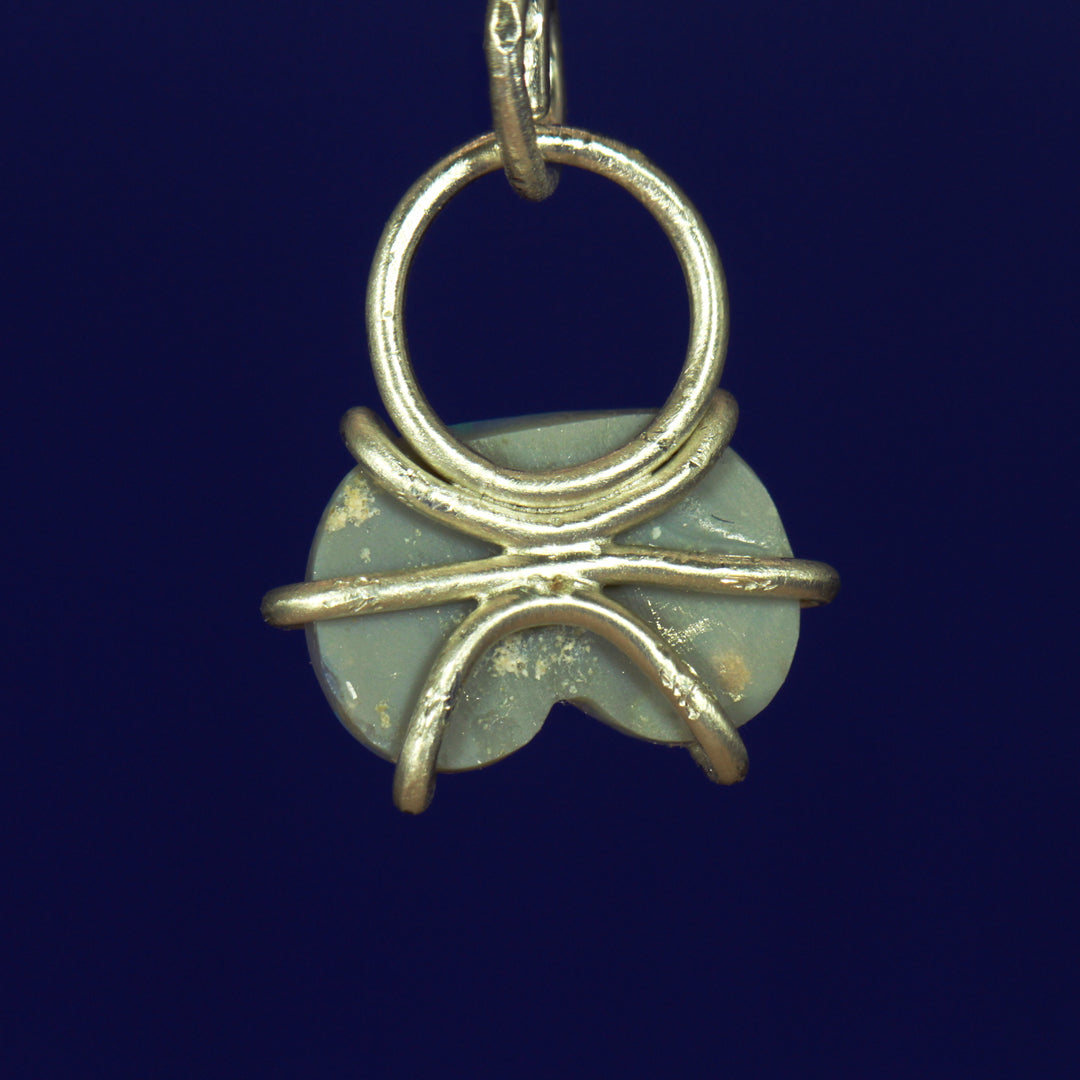 Blue Opal Booty charm - Once in a Blue Moon
