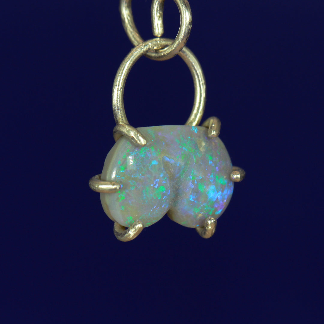 Blue Opal Booty charm - Once in a Blue Moon