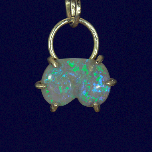 Blue Opal Booty charm - Once in a Blue Moon
