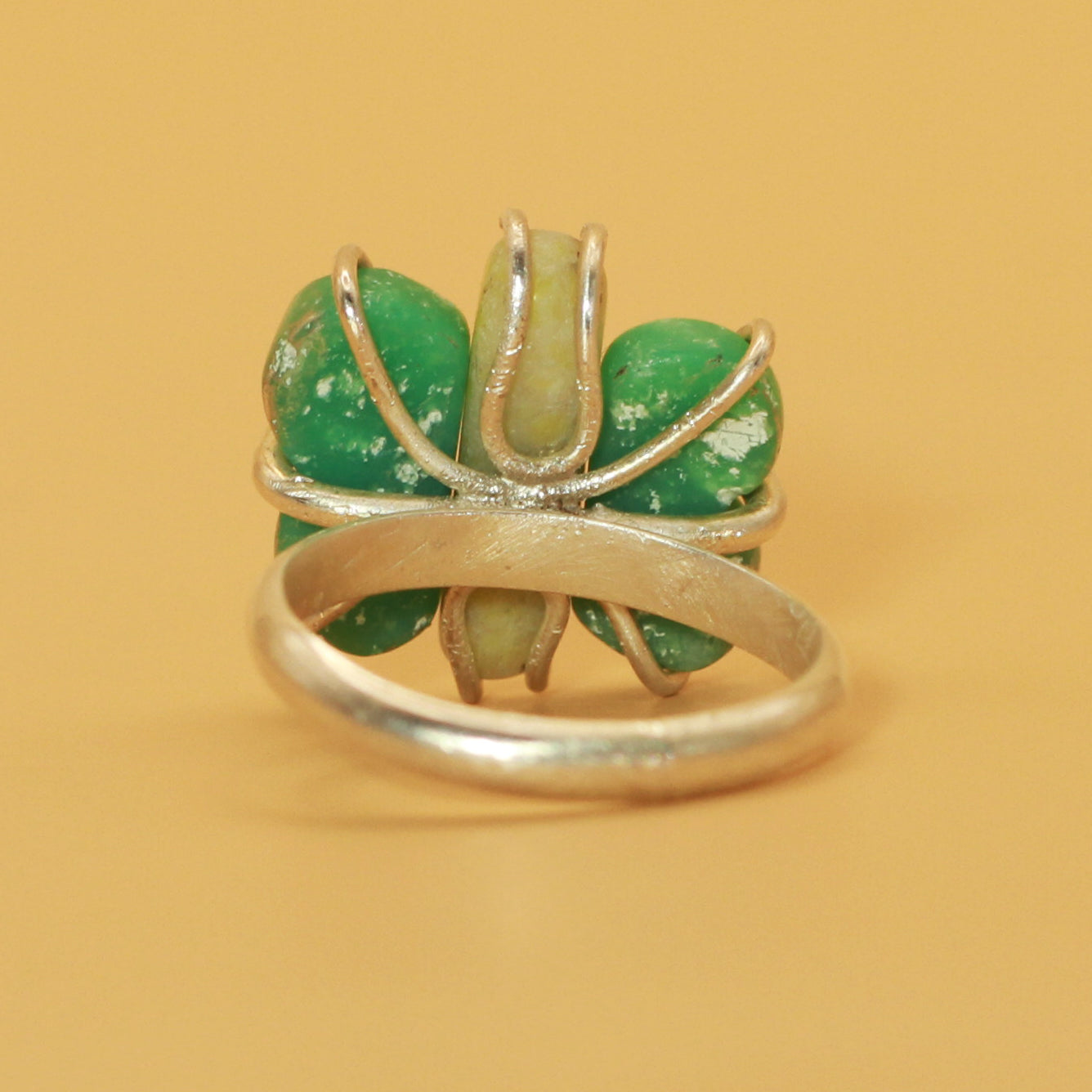 Dragonfly multi gemstone ring