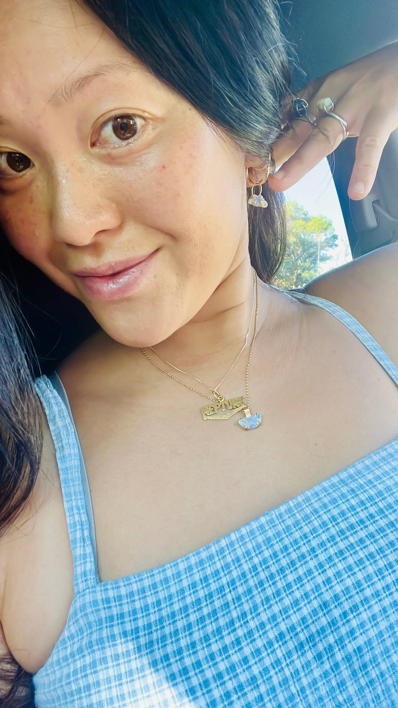 Cloud and Lightning Opal Charms - Stormy Thunder and Lightning