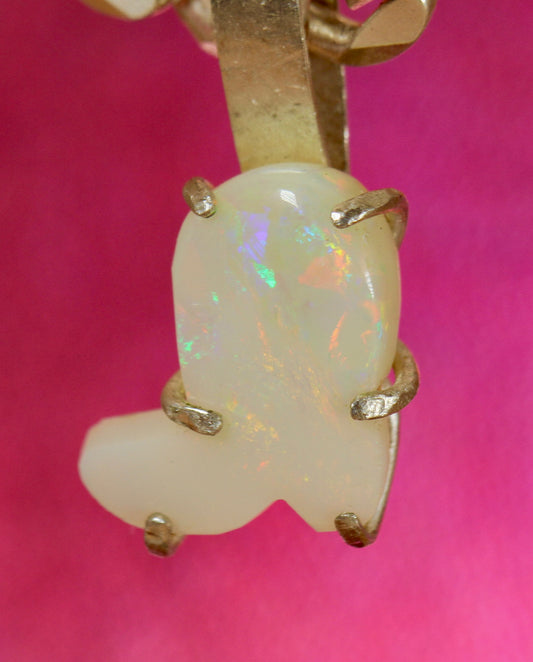 Cowboy Boot White Opal side view