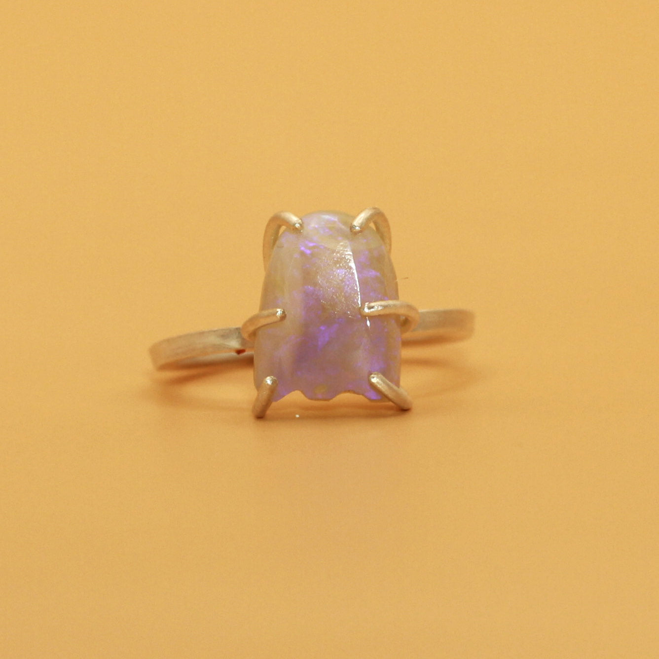 Purple Crystal Opal Ghost Ring (PAC MAN)