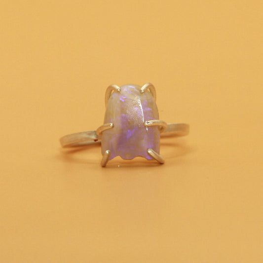 Purple Crystal Opal Ghost Ring (PAC MAN)