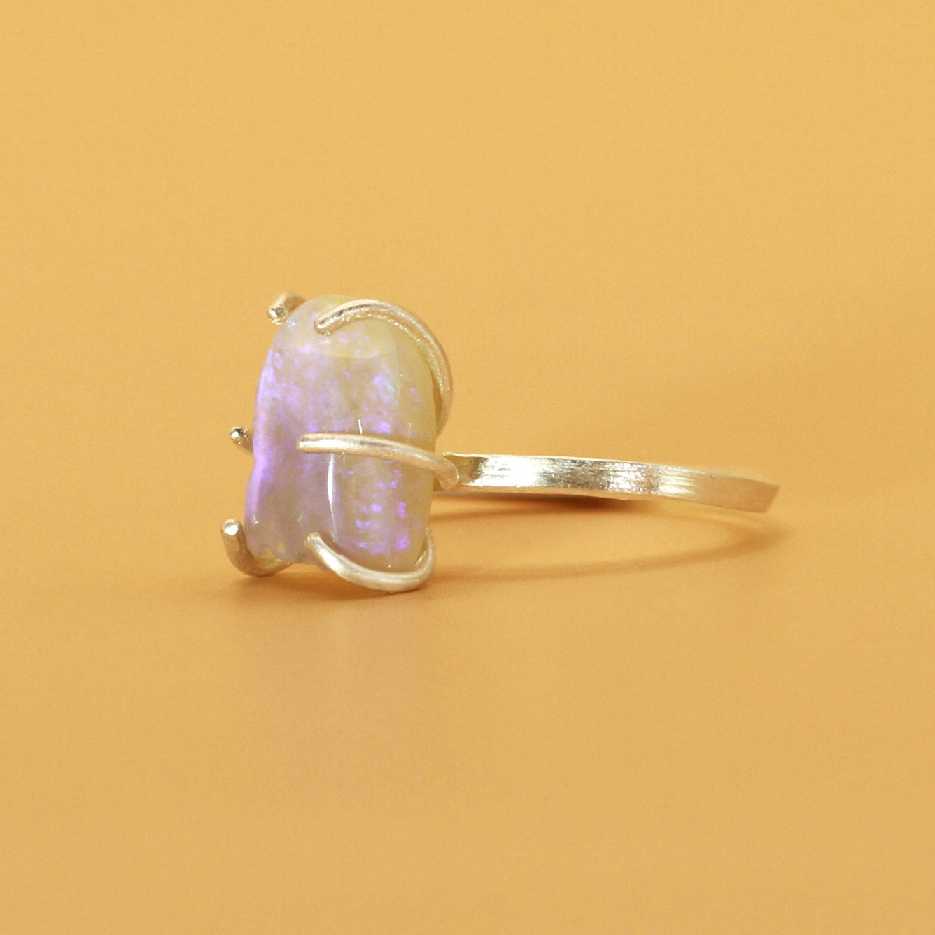 Purple Crystal Opal Ghost Ring (PAC MAN)