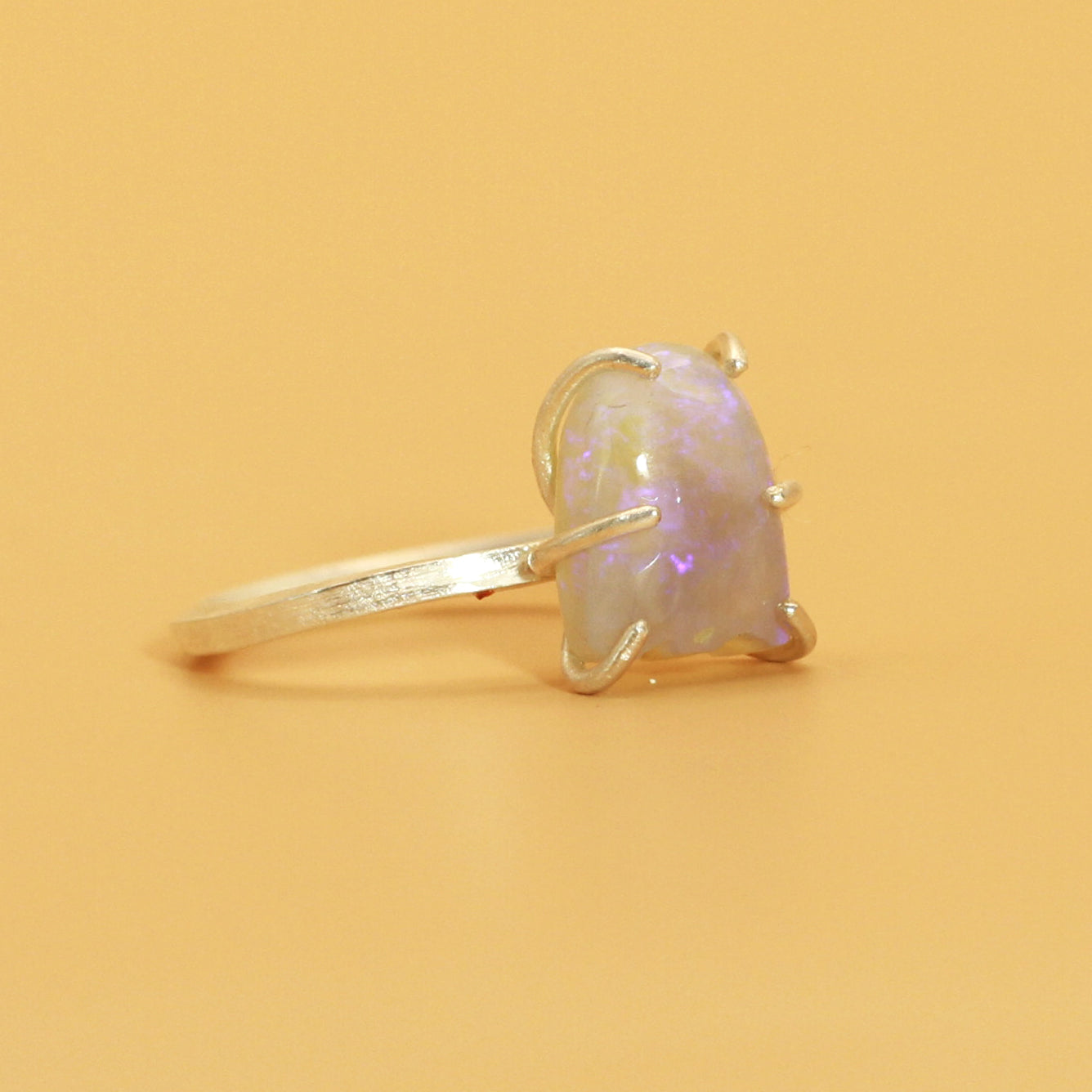 Purple Crystal Opal Ghost Ring (PAC MAN)