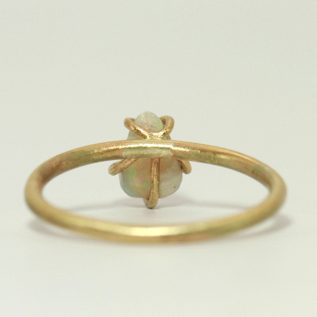 Pastel Raindrop Opal ring (Solid 9ct GOLD) the Dribblet