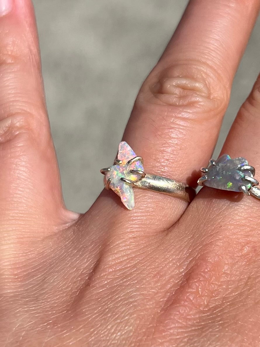 Zeus Lightning opal ring