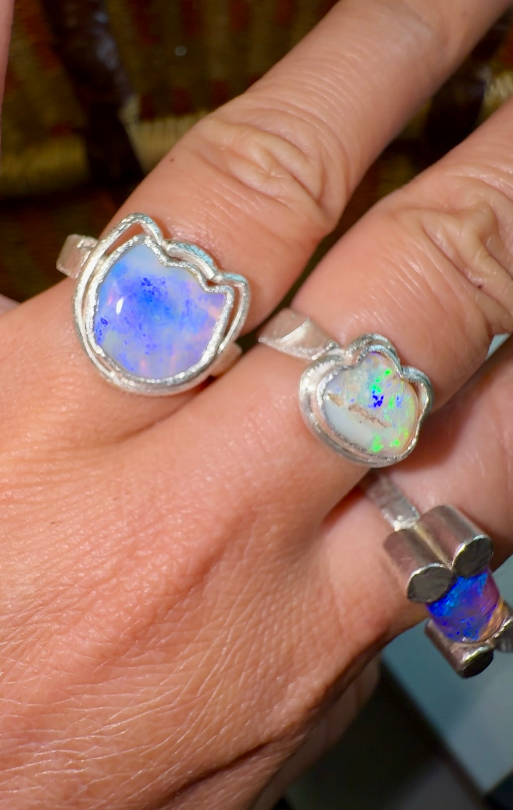 Wombat Purple Opal Ring