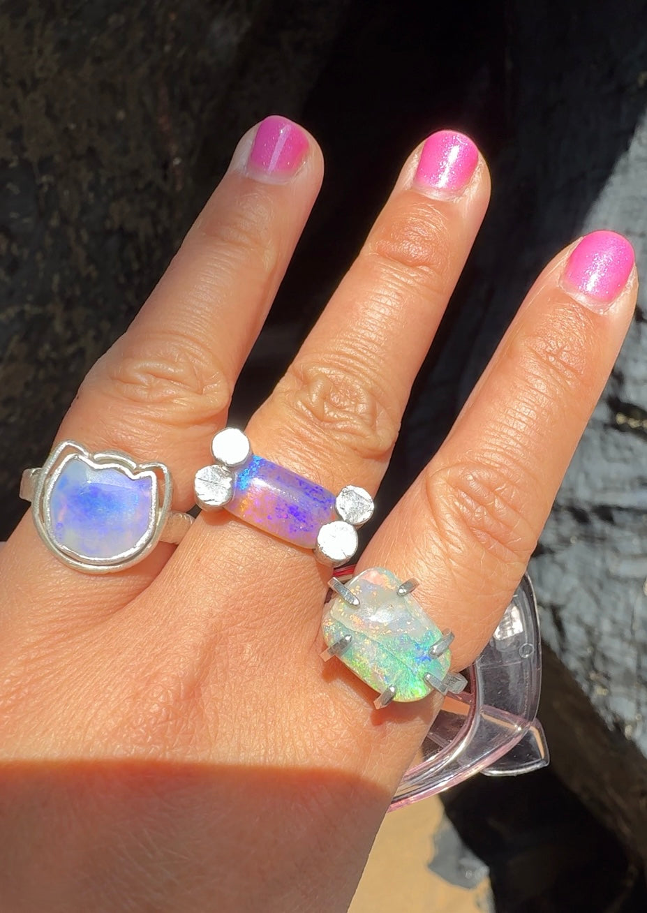 Wombat Purple Opal Ring