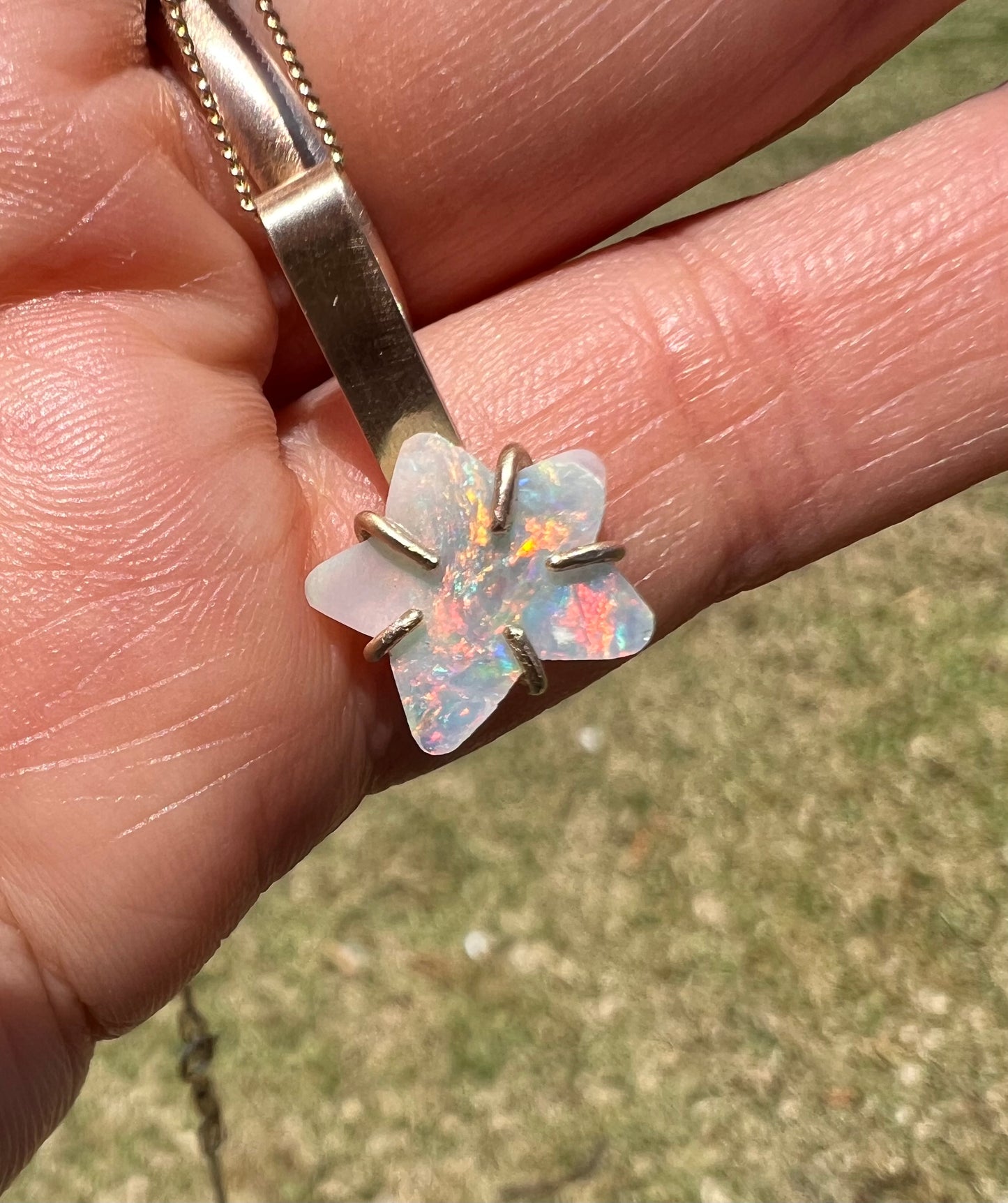 STAR opal pendant - Dancing with the Star