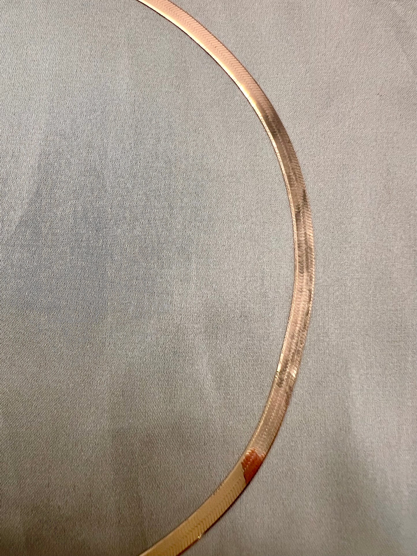 Herringbone Chain Necklace (Solid 10ct yellow gold) 3mm