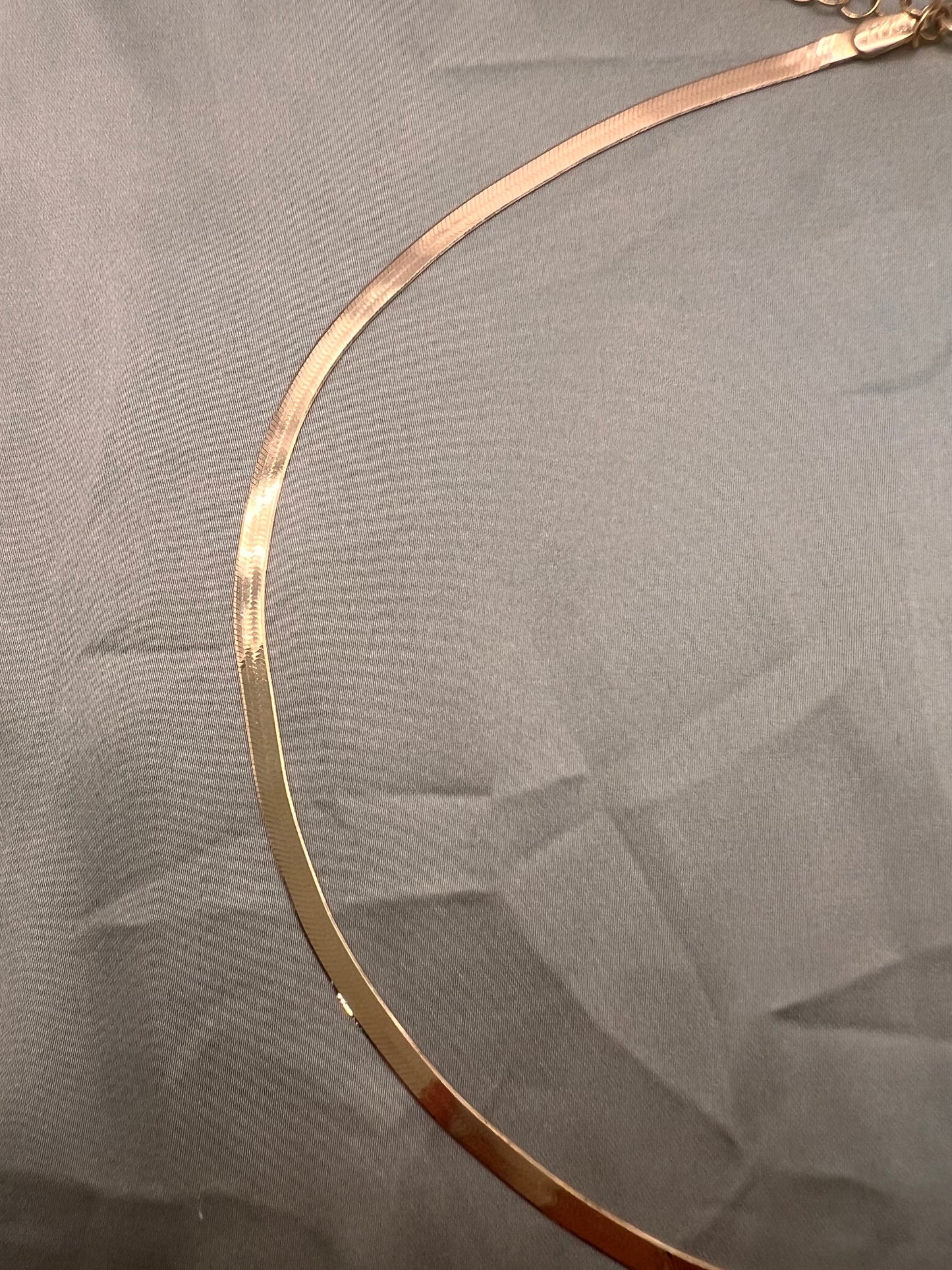 Herringbone Chain Necklace (Solid 10ct yellow gold) 3mm