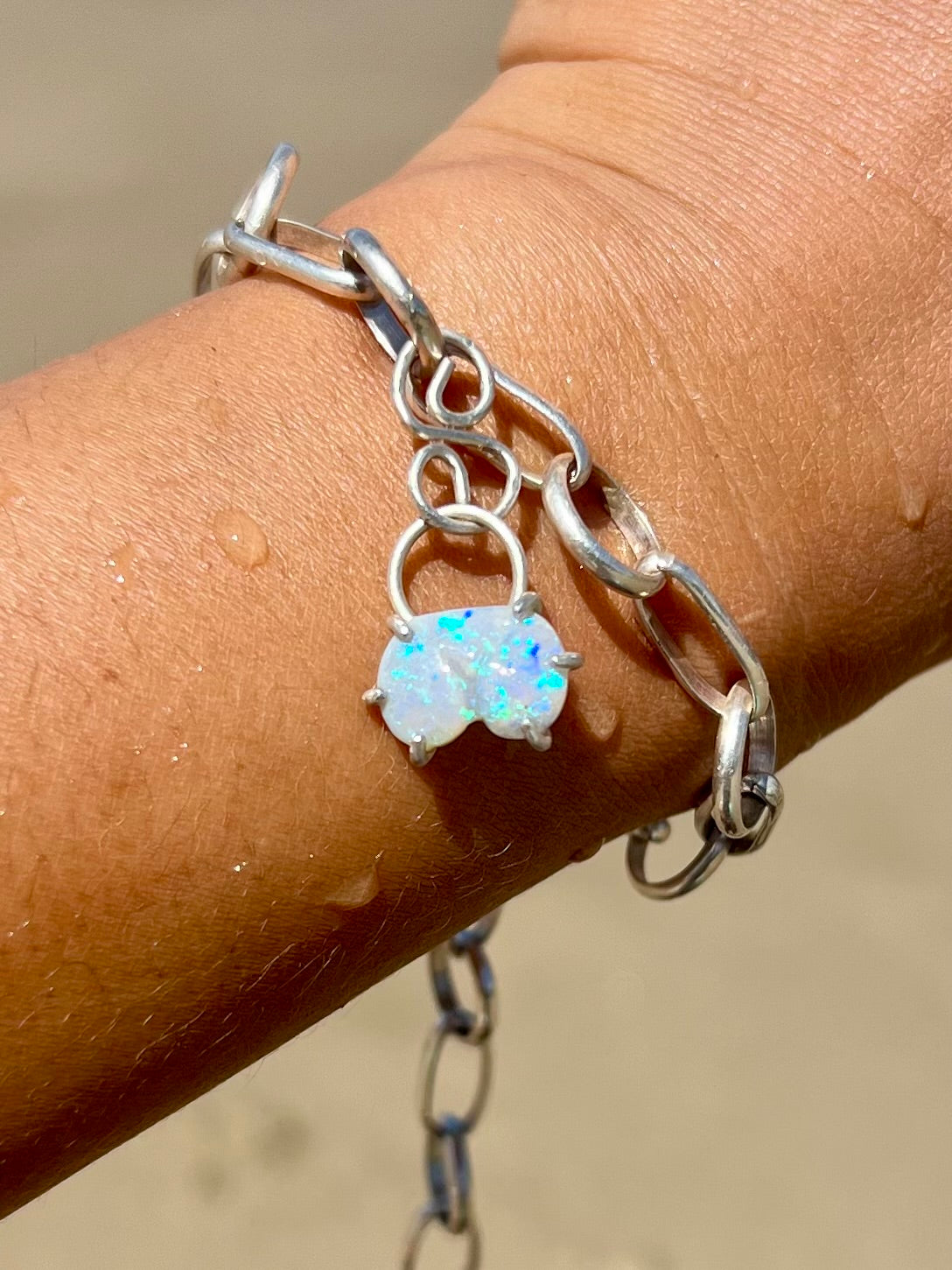 Blue Opal Booty charm - Once in a Blue Moon