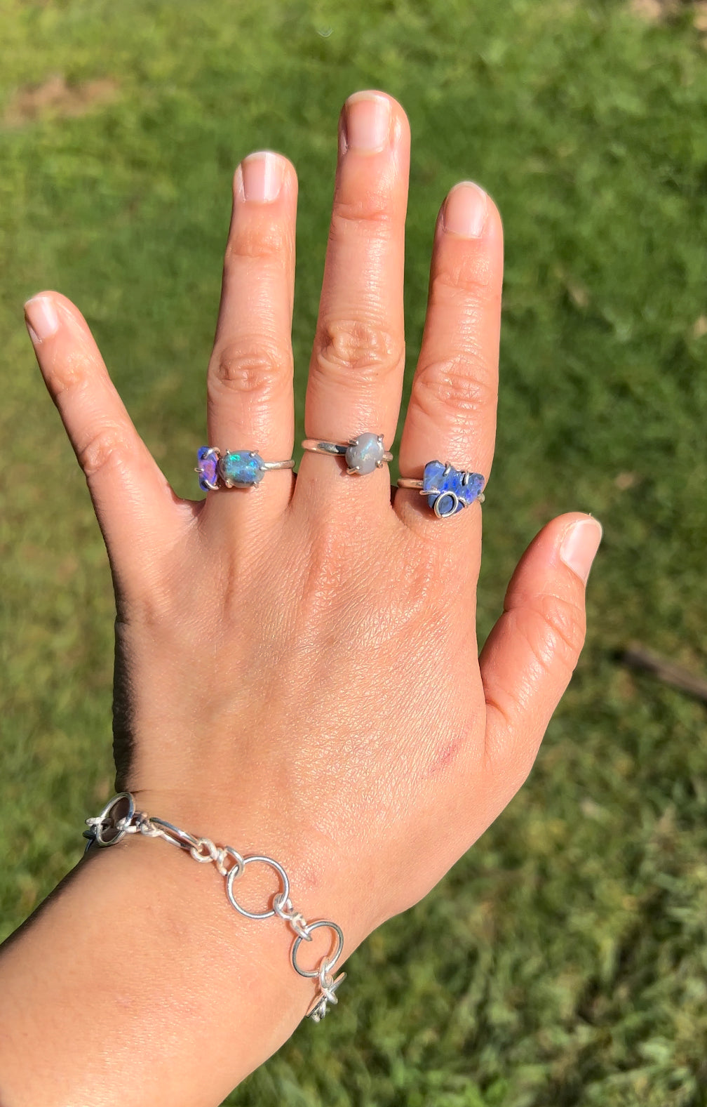 Mini Mt Warning opal ring