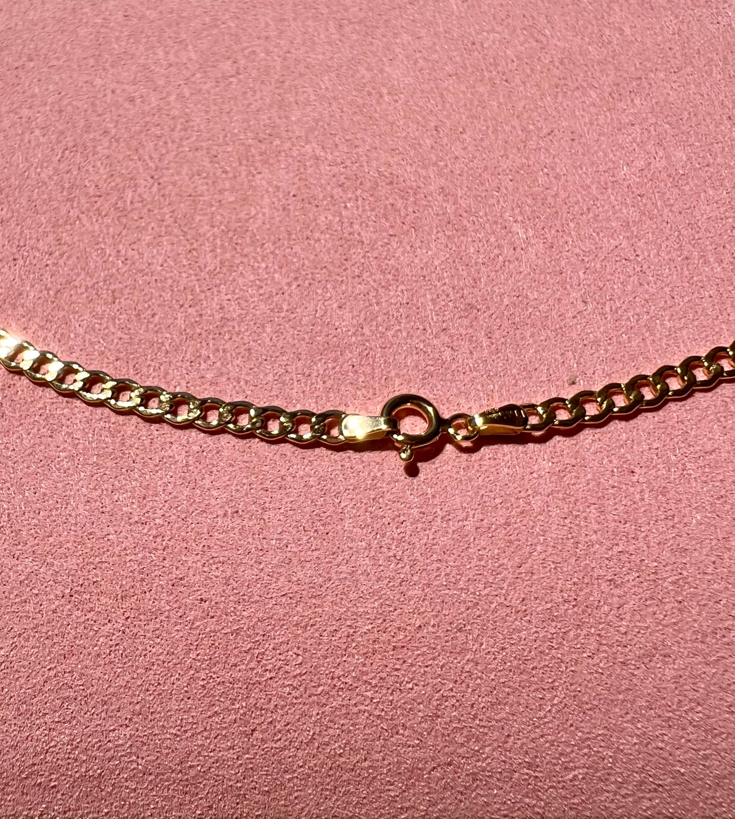 9ct Yellow Gold Curb Chain 45 x 3.3mm