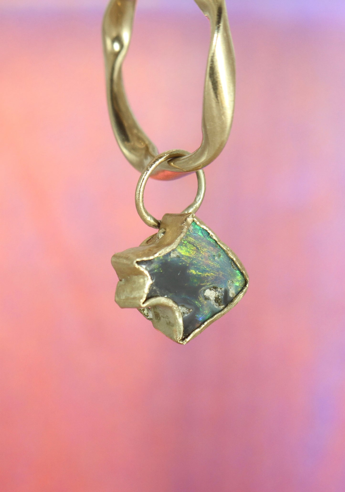 Black Opal Shark Charm in solid 9ct gold: The Great Black Shark