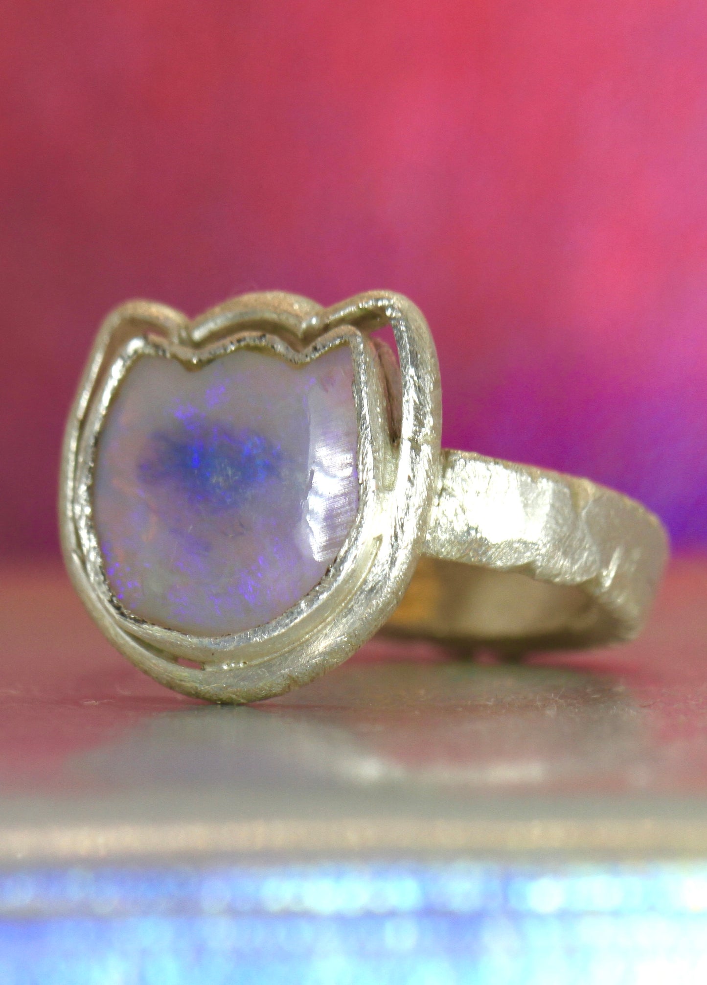 Wombat Purple Opal Ring