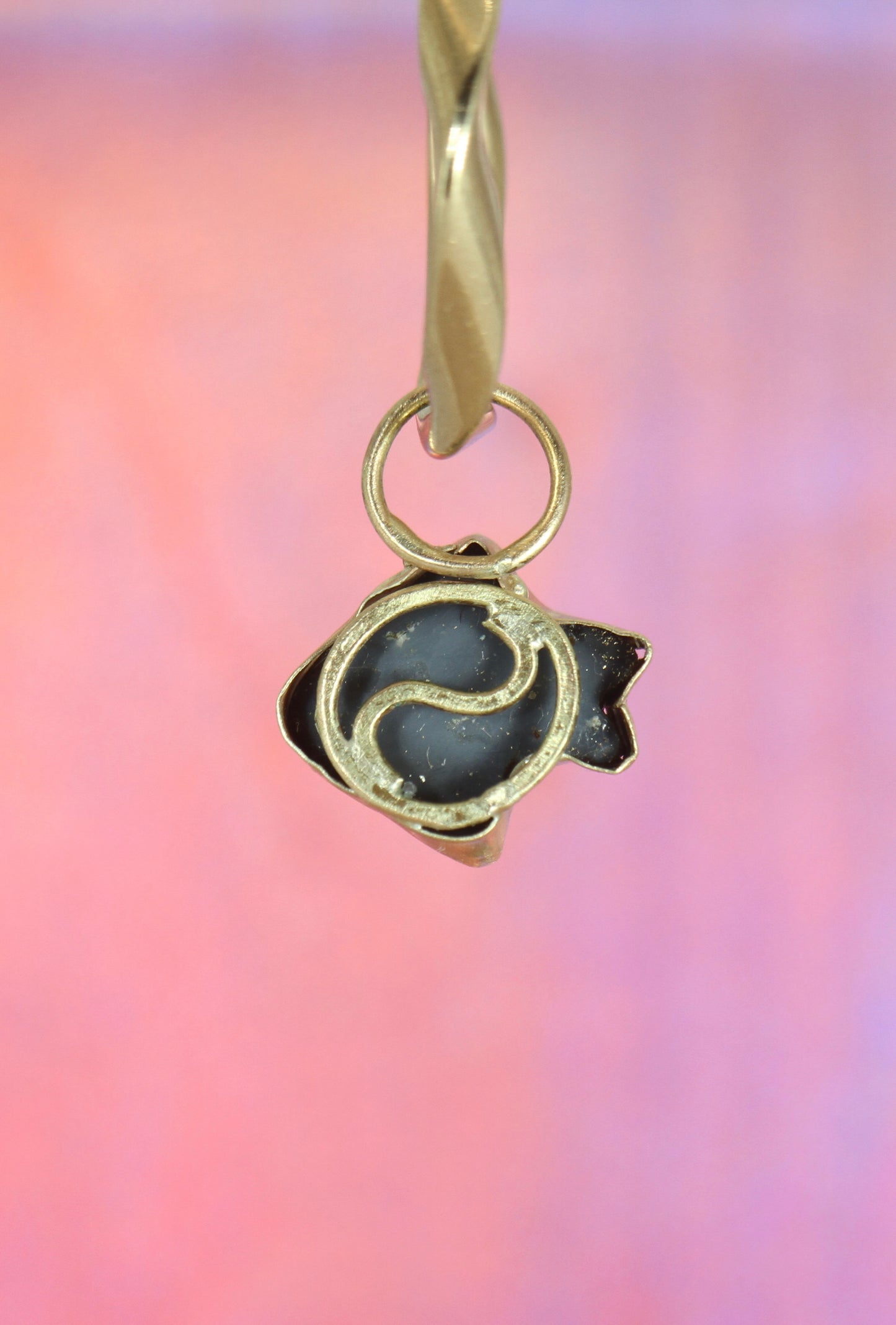 Black Opal Shark Charm in solid 9ct gold: The Great Black Shark