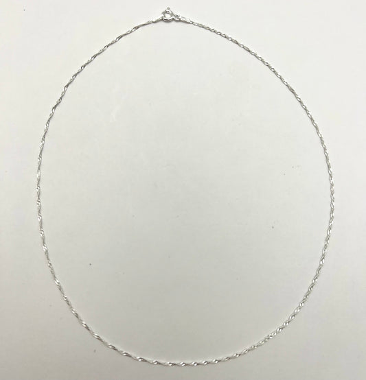 MADE in ITALY Twisted Curb Chain (Recycled sterling silver 925)