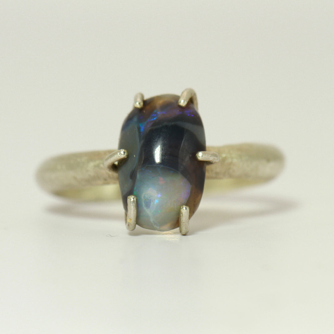 Black opal ring - The Mouse