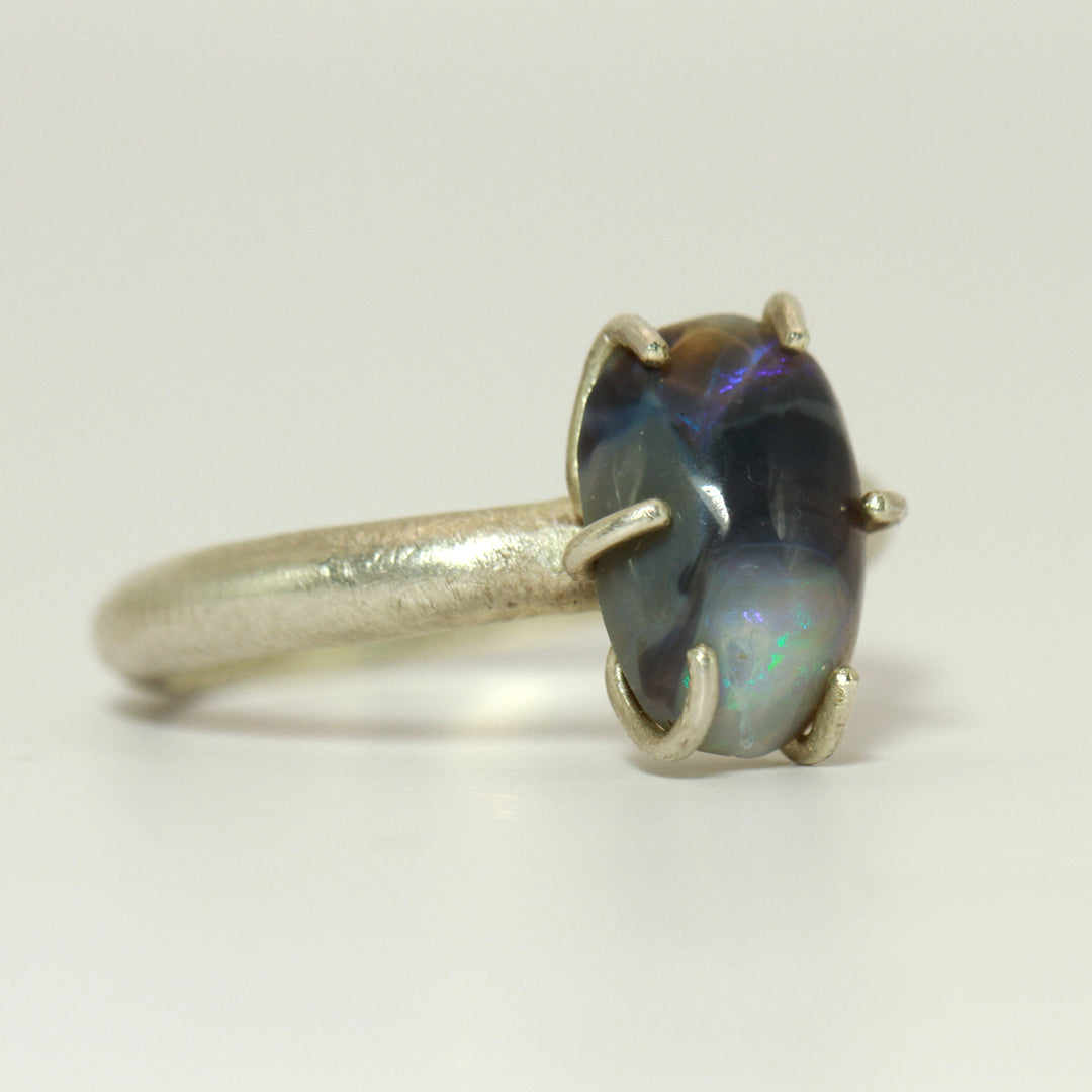 Black opal ring - The Mouse