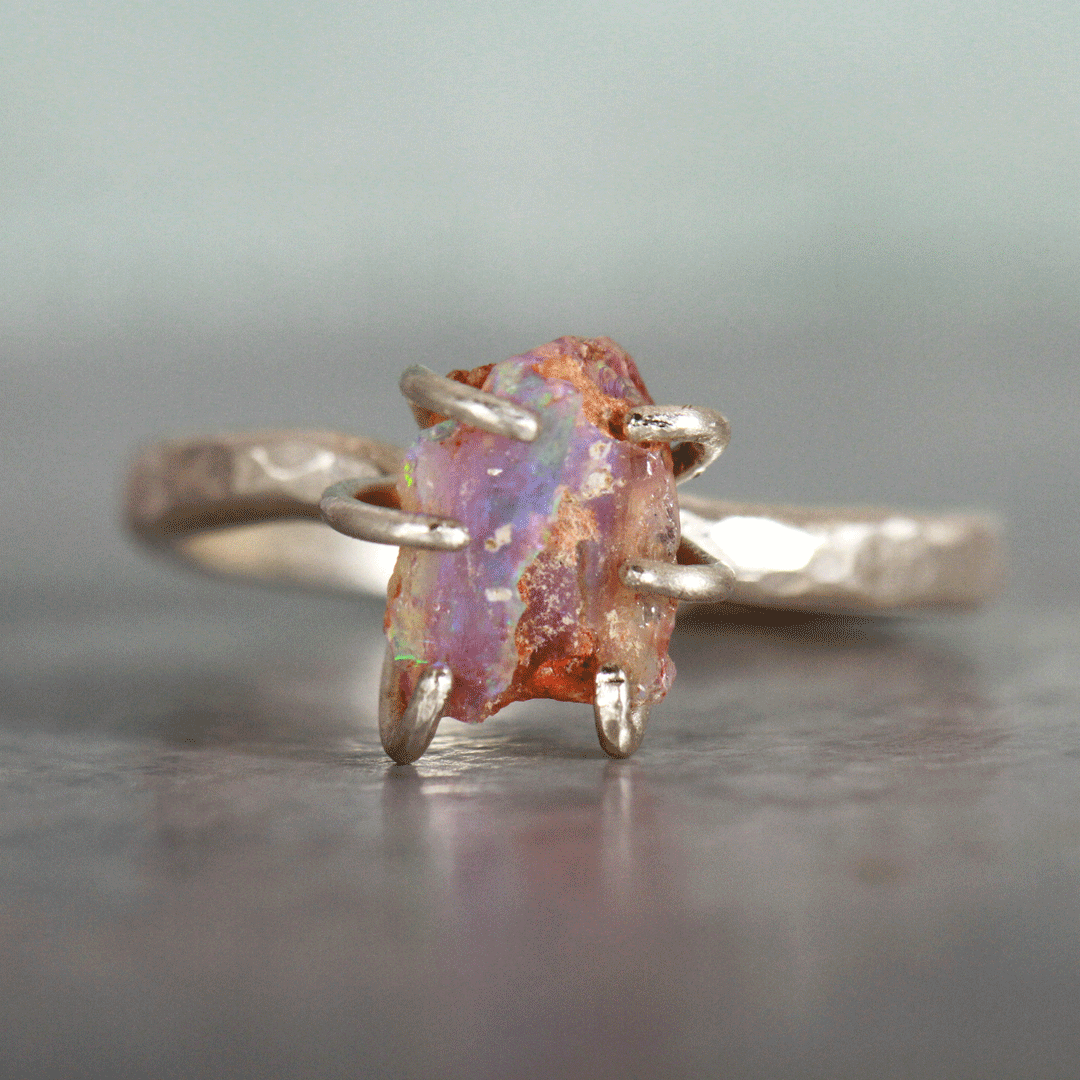 Rough Opal ring - The Rocky Road