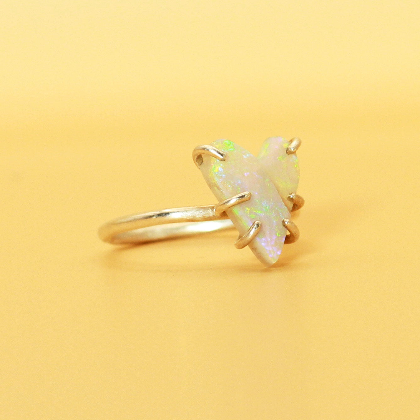 The Love You Long Time Opal Heart ring