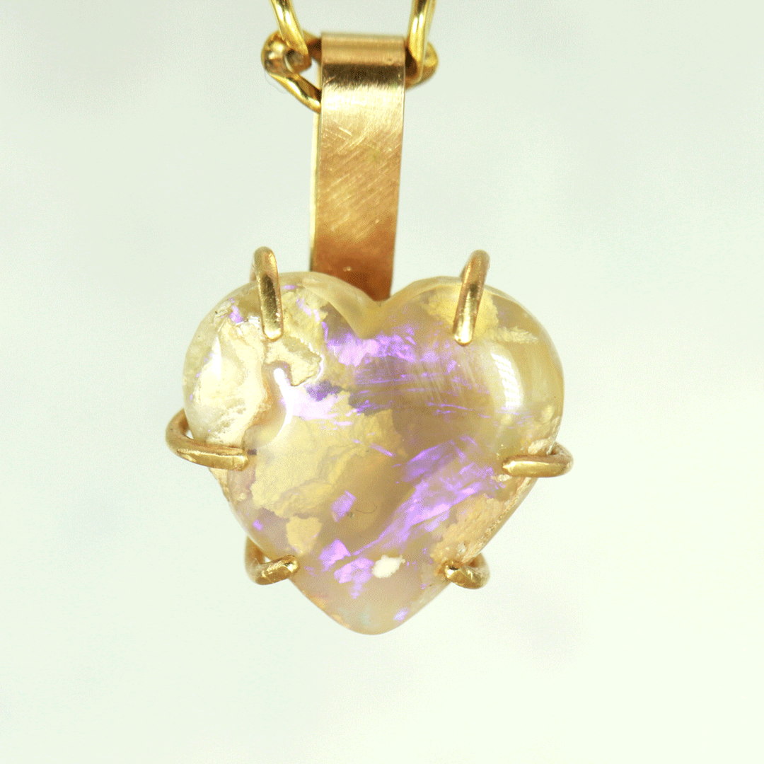 From the Bottom of my Heart opal pendant