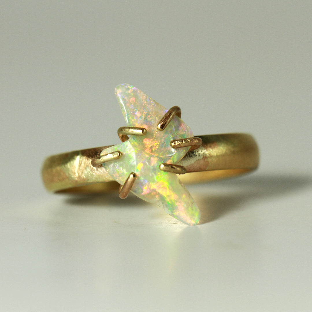 Zeus Lightning opal ring