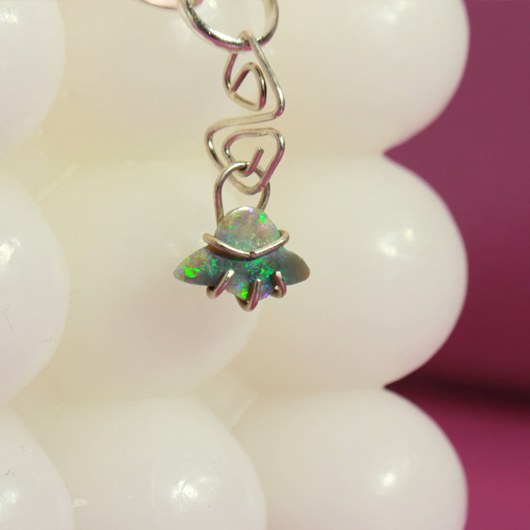 UFO Opal Charm