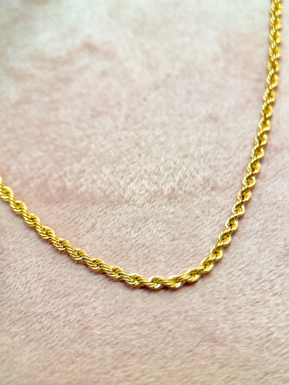 Genuine 9ct Gold Rope Chain (hollow)