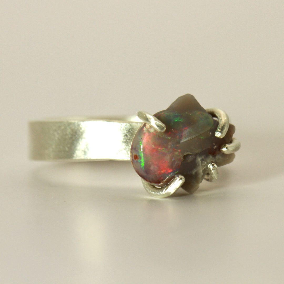 Rainbow Shark (doo doo doo do) Opal ring