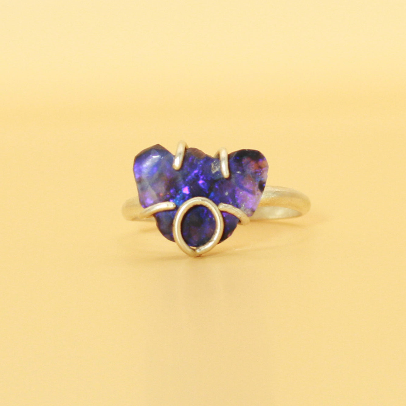 The Black Opal Koala ring