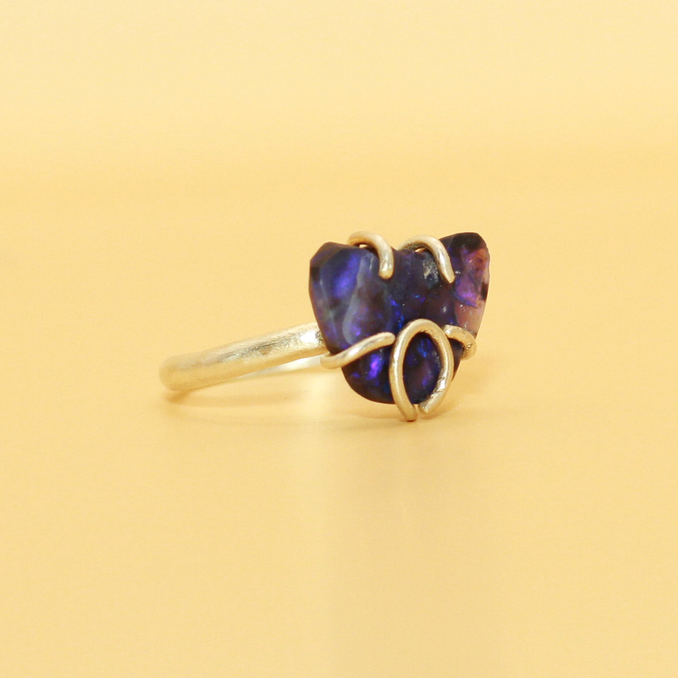 The Black Opal Koala ring