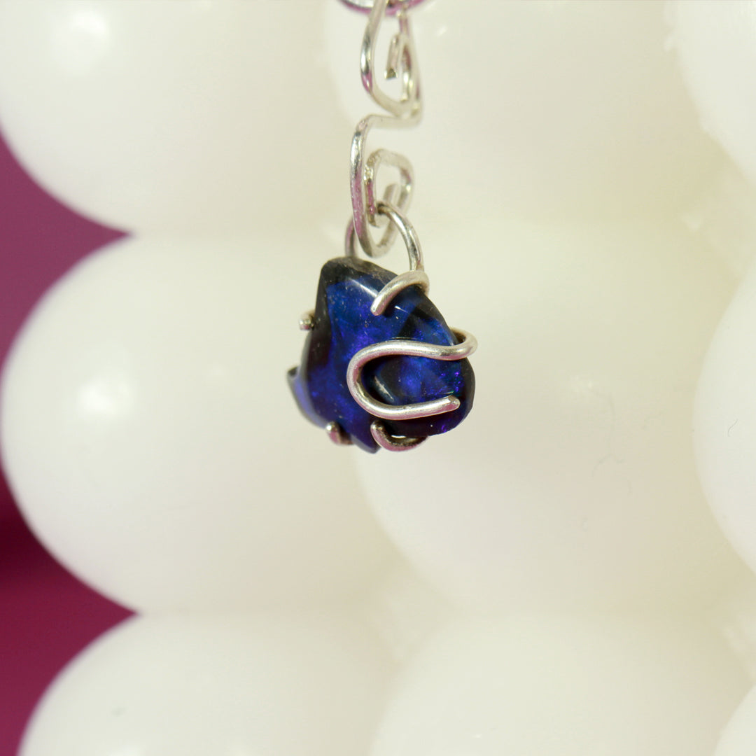 Black Opal Blue Whale Charm