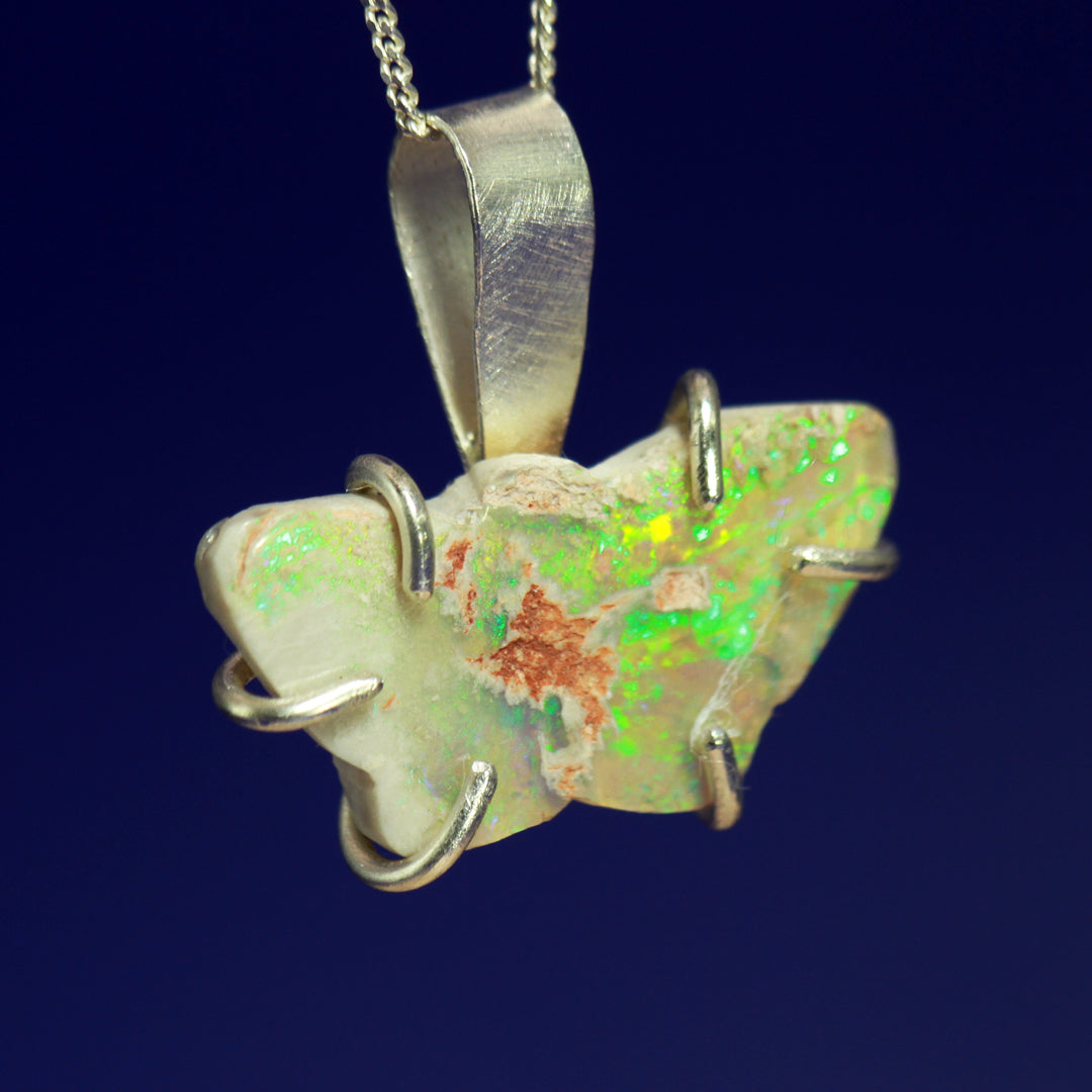 Green Butterfly opal pendant - The Carmen Electra