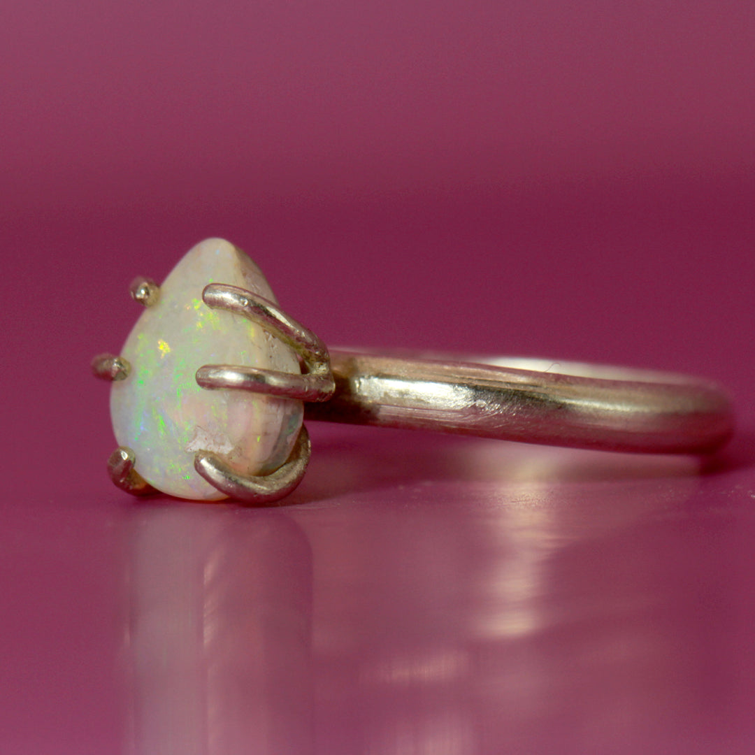 The Droplet opal ring