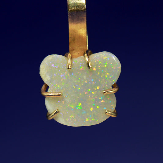 Snrkl Bear opal pendant