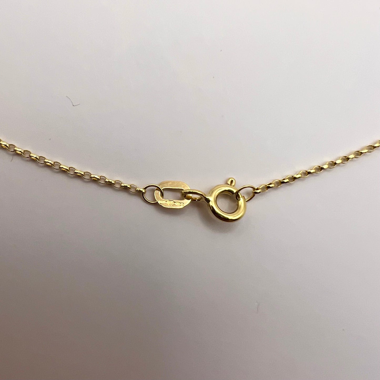 MADE in ITALY Solid 18ct Yellow Gold Diamond Cut Belcher Chain