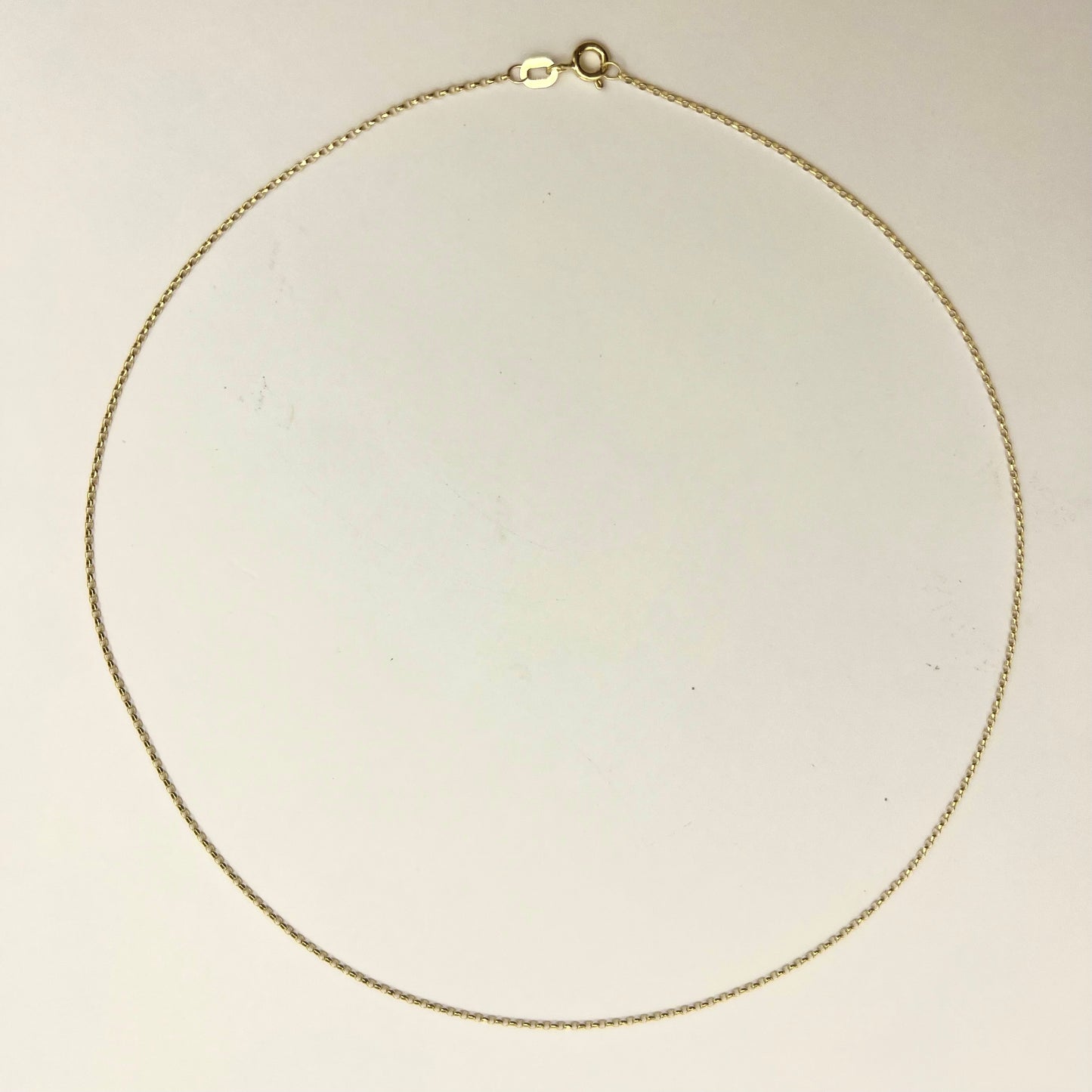 MADE in ITALY Solid 18ct Yellow Gold Diamond Cut Belcher Chain