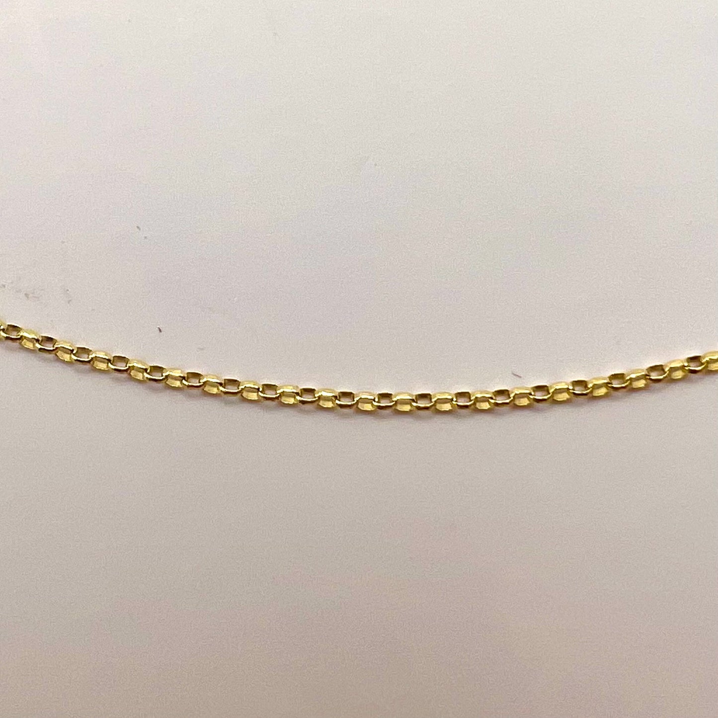 MADE in ITALY Solid 18ct Yellow Gold Diamond Cut Belcher Chain