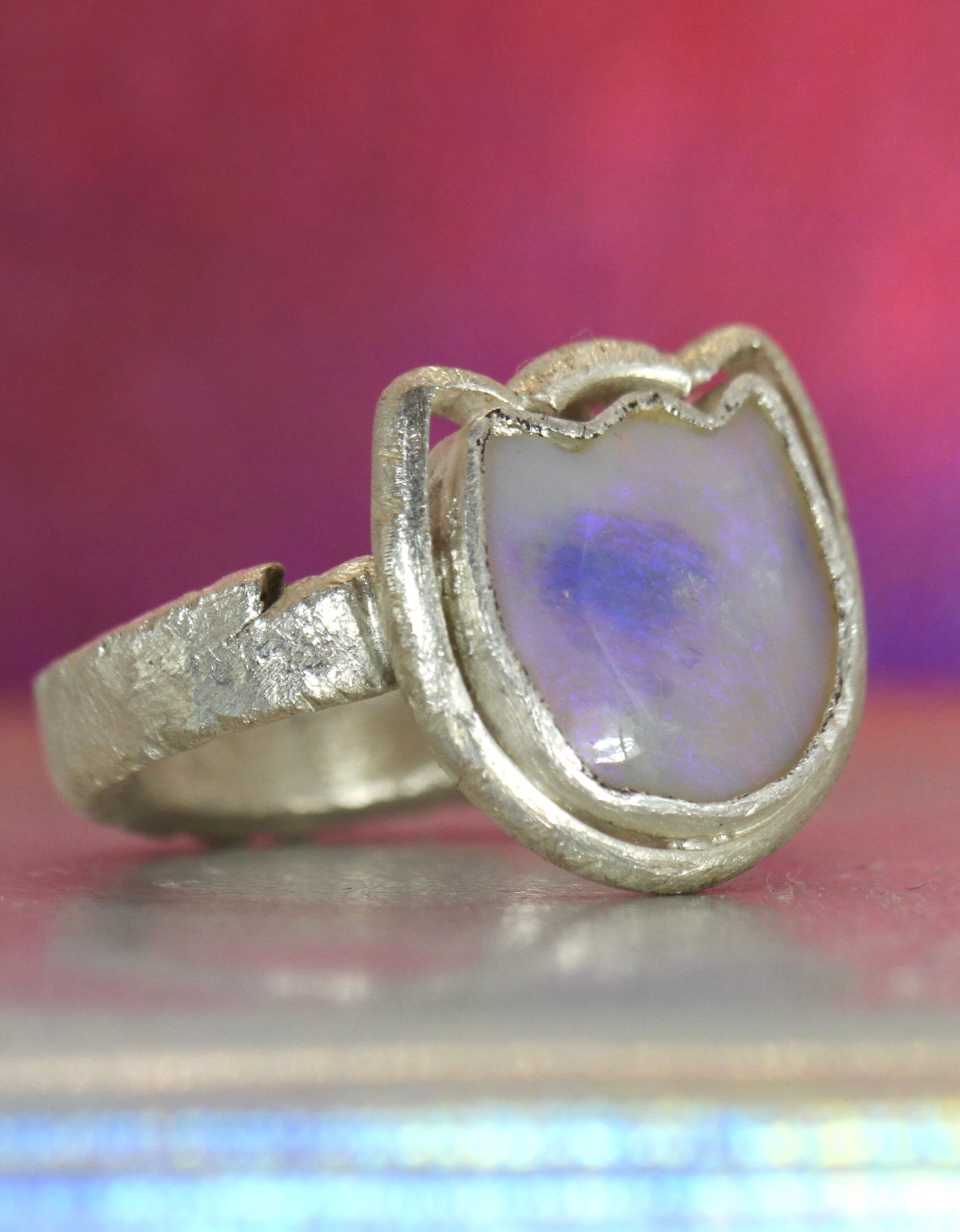Wombat Purple Opal Ring