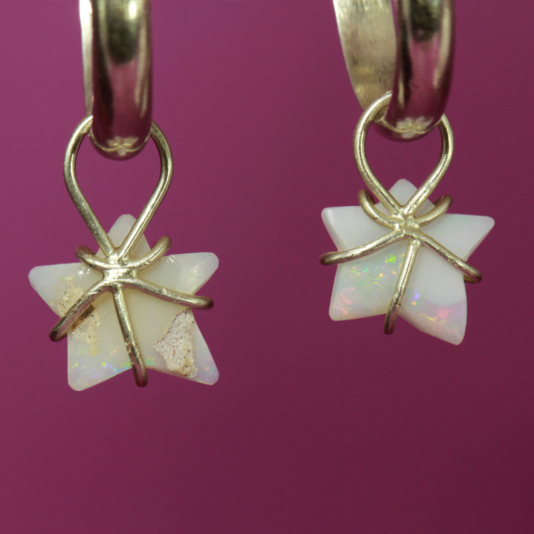 The Twinkle Twins Star Opal charms