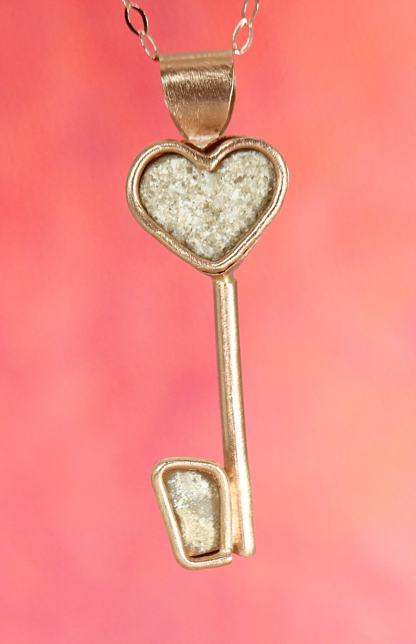 Key to my Opal Heart pendant in Solid 9ct Rose Gold