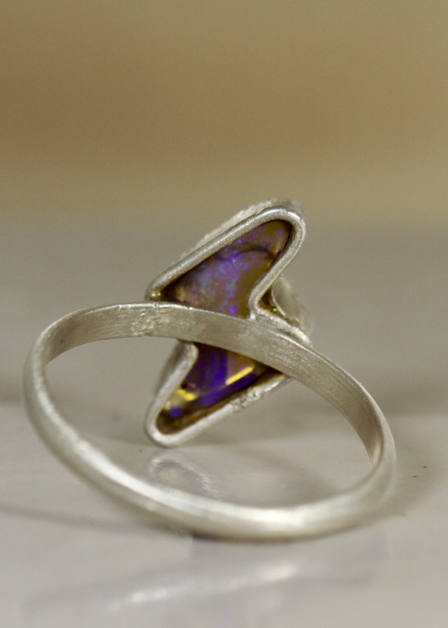 Lightning Bolt Opal Ring