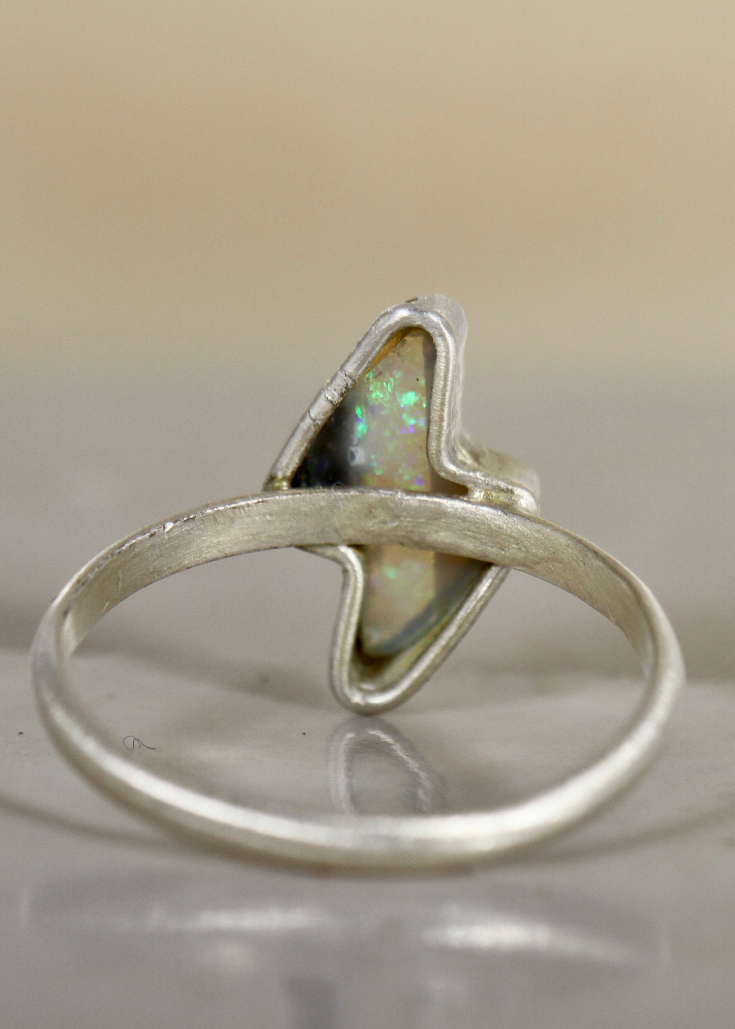 Lightning Bolt Opal Ring