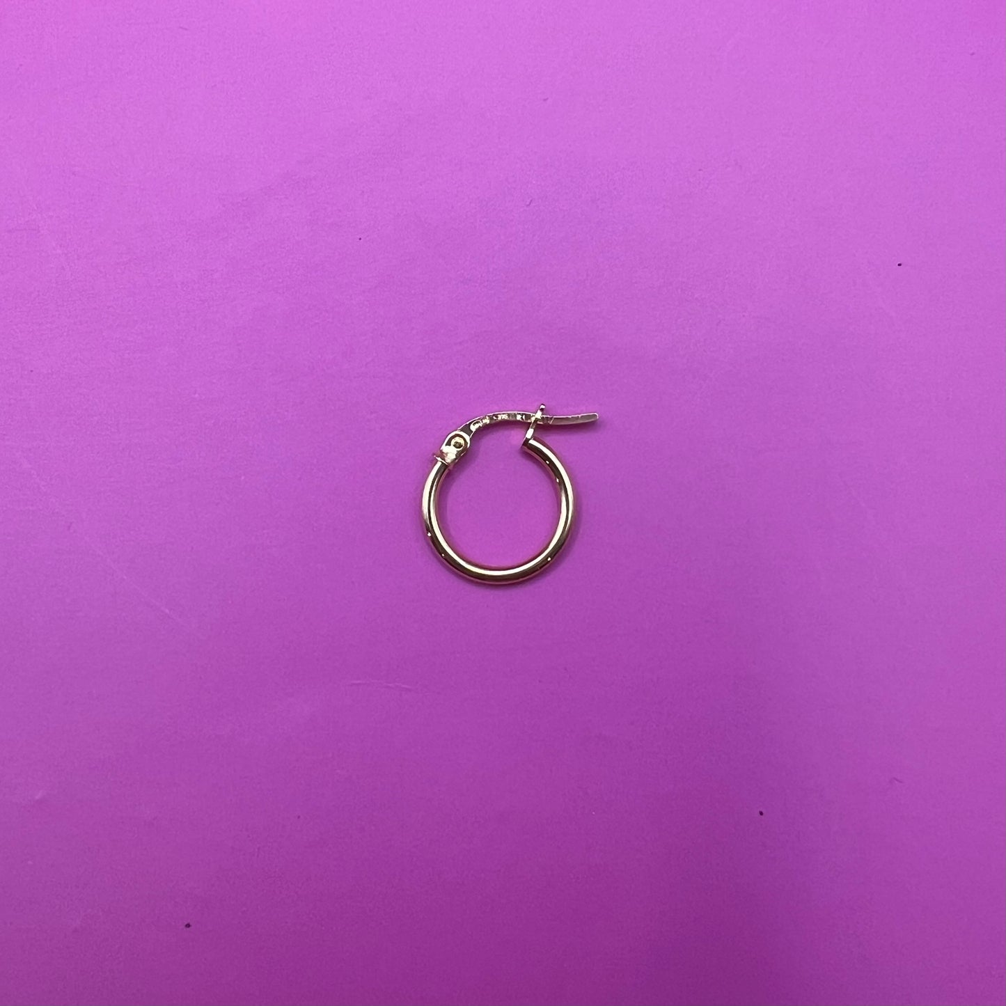 Classic Everyday Gold Hoops (MADE in ITALY solid 9ct gold) 13 or 14mm