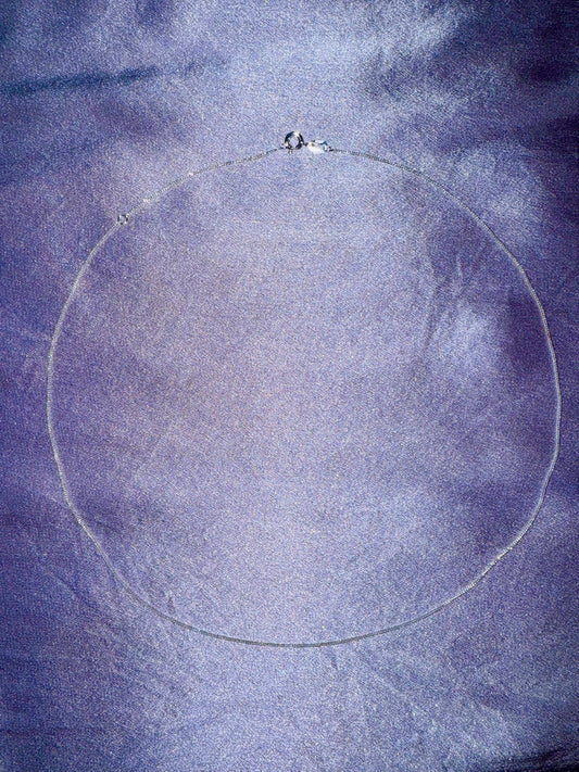 MADE in ITALY Sterling Silver 925 Hammered Trace Chain (adjustable length)